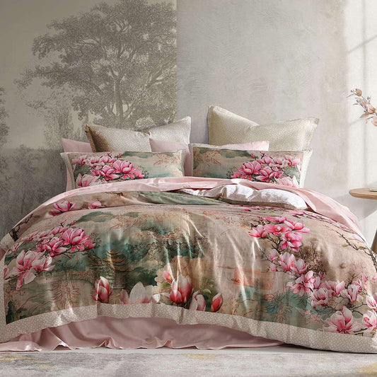 Ikigai Magnolia Quilt Cover Set by Logan and Mason