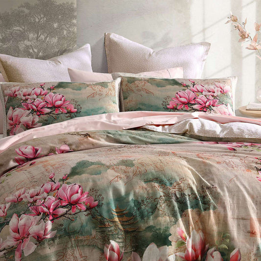 Ikigai Magnolia Quilt Cover Set by Logan and Mason