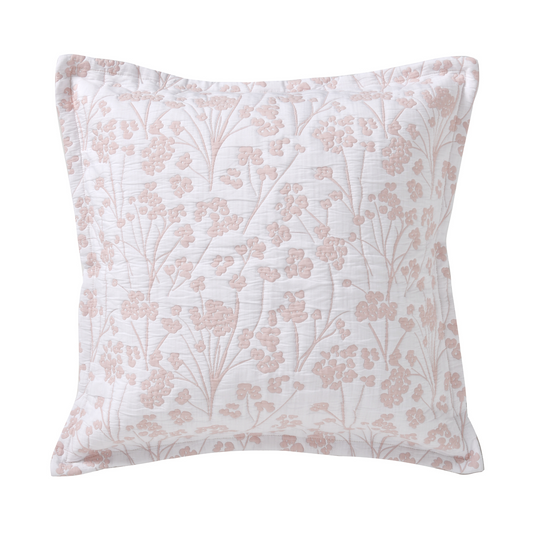 Myra Blush Polyester/Cotton European Pillowcase