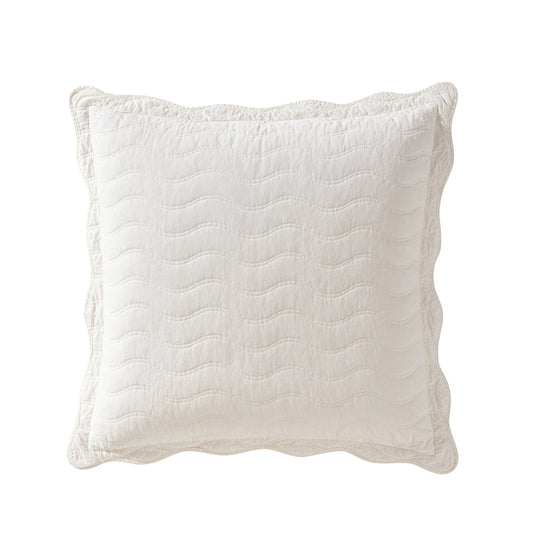 Indiana Ivory European Pillowcase by Private Collection