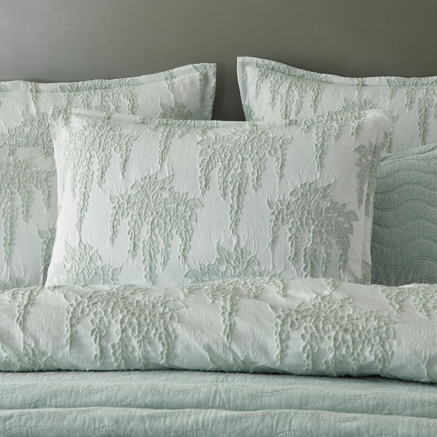 Wisteria Sage Quilt Cover Set by Private Collection