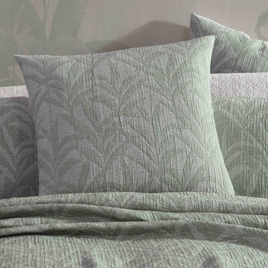 Kailani Cilantro European Sham by Logan and Mason Platinum