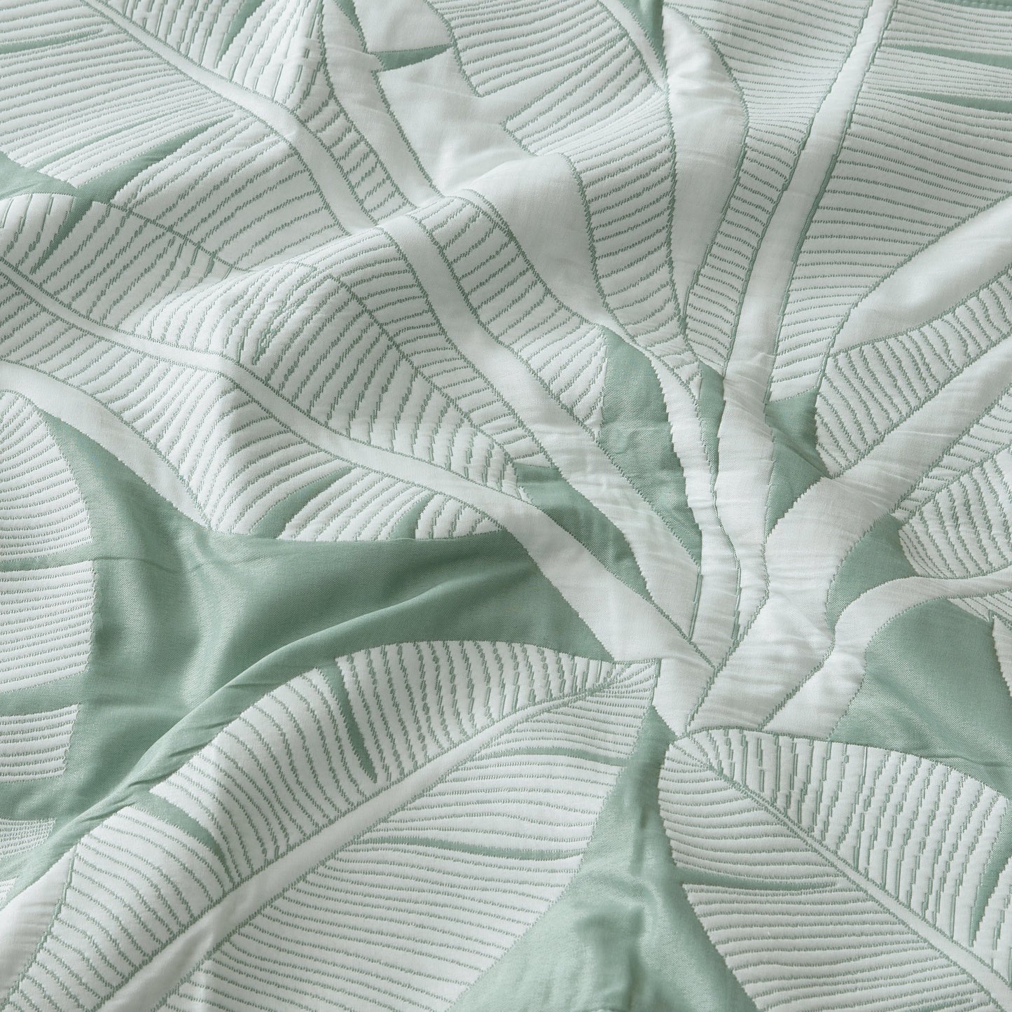 Lagos Sage Quilt Cover Set by Logan and Mason Platinum