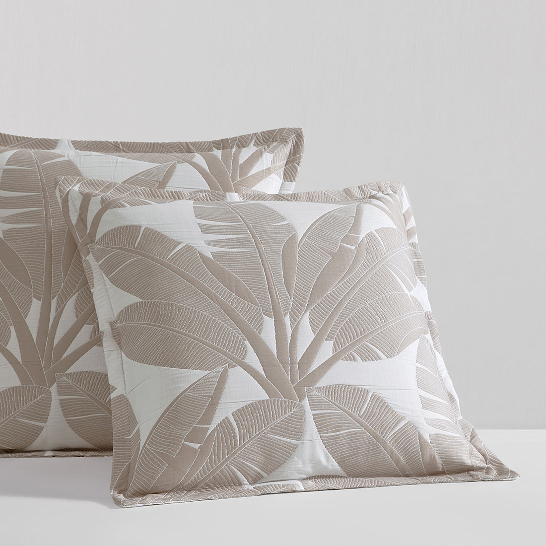 Lagos Stone European Pillowcase by Logan and Mason Platinum