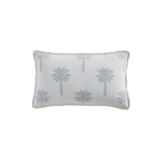 Tahiti Denim Breakfast Cushion by Logan and Mason Platinum
