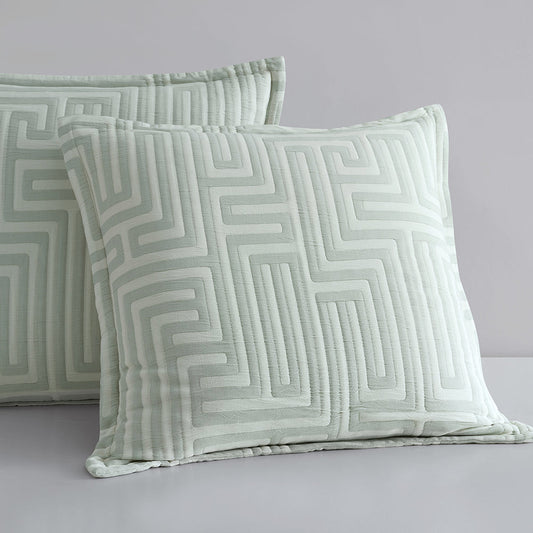 Vector Sage European Pillowcase by Logan and Mason Platinum