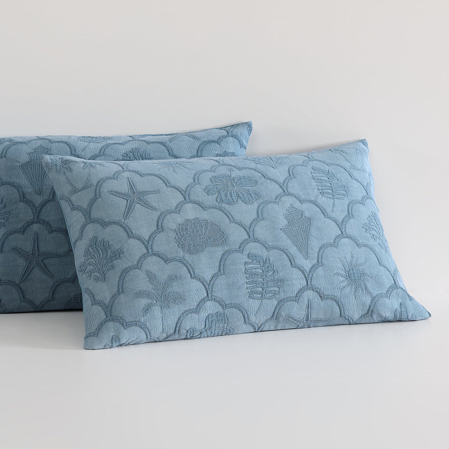 Venice Aegean Quilt Cover Set by Logan and Mason Platinum