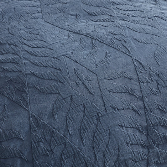 Zava Indigo Quilt Cover Set by Logan and Mason Platinum