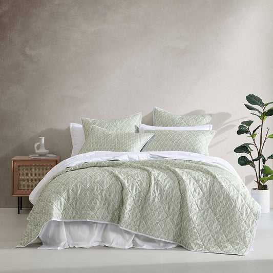 Shelby Sage Coverlet Set by Logan and Mason
