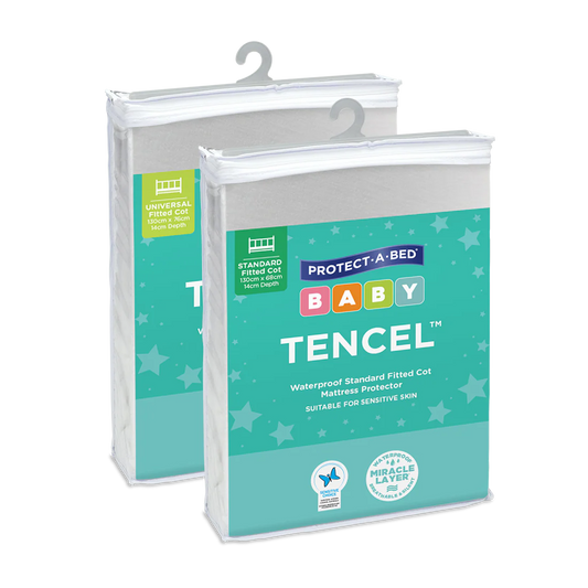 Tencel™ Fitted Waterproof Cot Mattress Protector by Protect-A-Bed