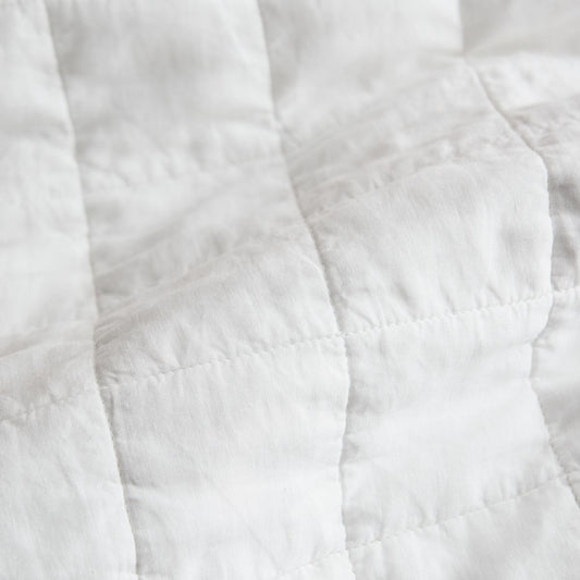 Abbotson White Bed Cover by Sheridan