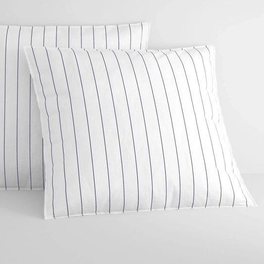 Bayley STRIPE White Tailored European Pillowcase Pair by Sheridan