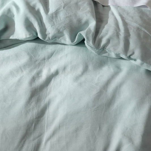 Nimes Linen Quilt Cover Set SKY by Linen House