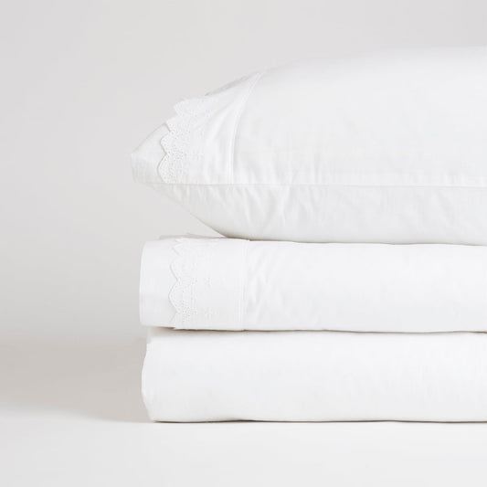 Lace Cuff White Sheet Set by Royal Albert