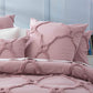Renee Taylor Moroccan 100% Cotton Chenille Vintage washed Tufted Quilt cover set Blush