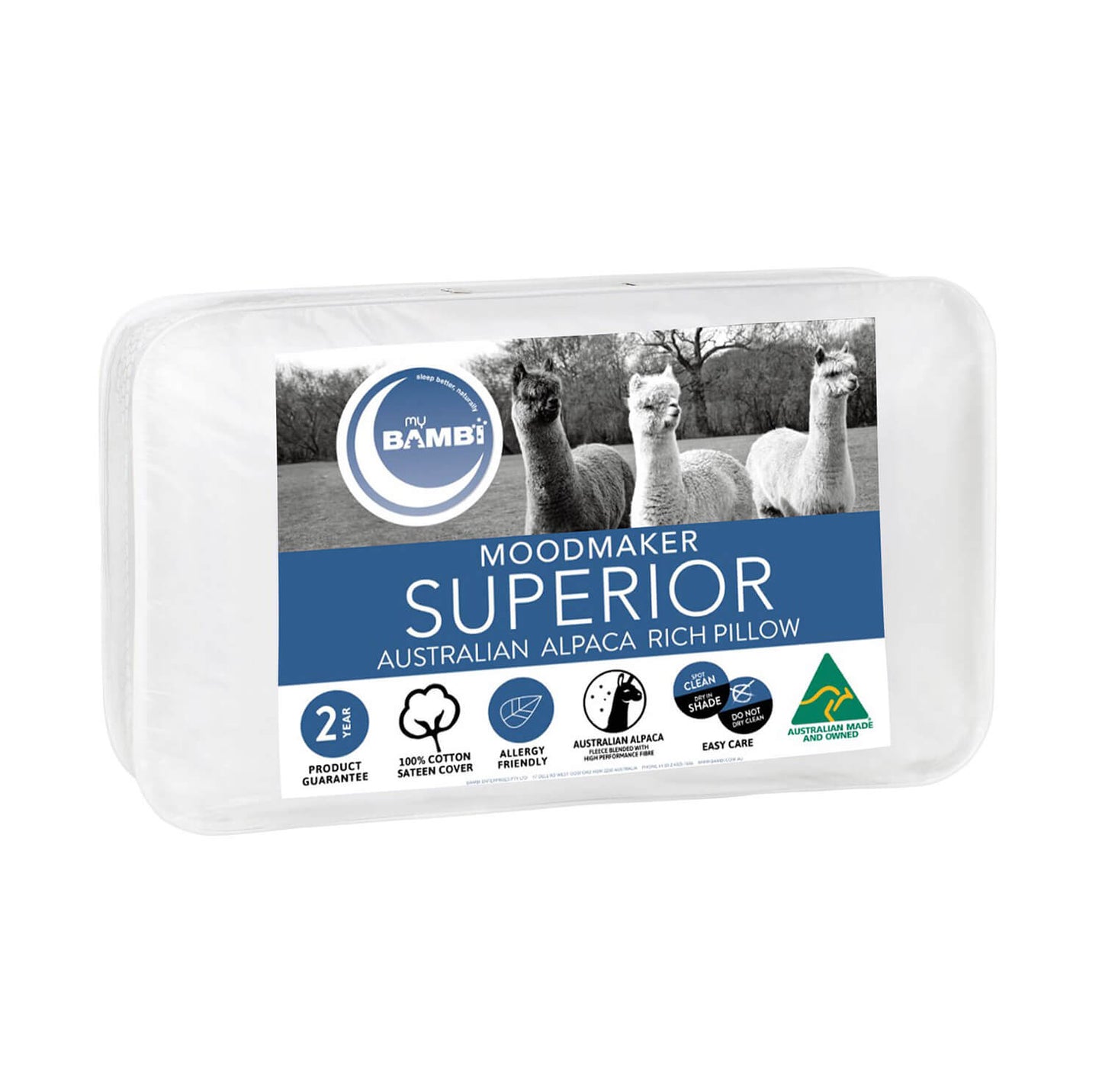 Moodmaker Superior Australian Alpaca Pillow by Bambi