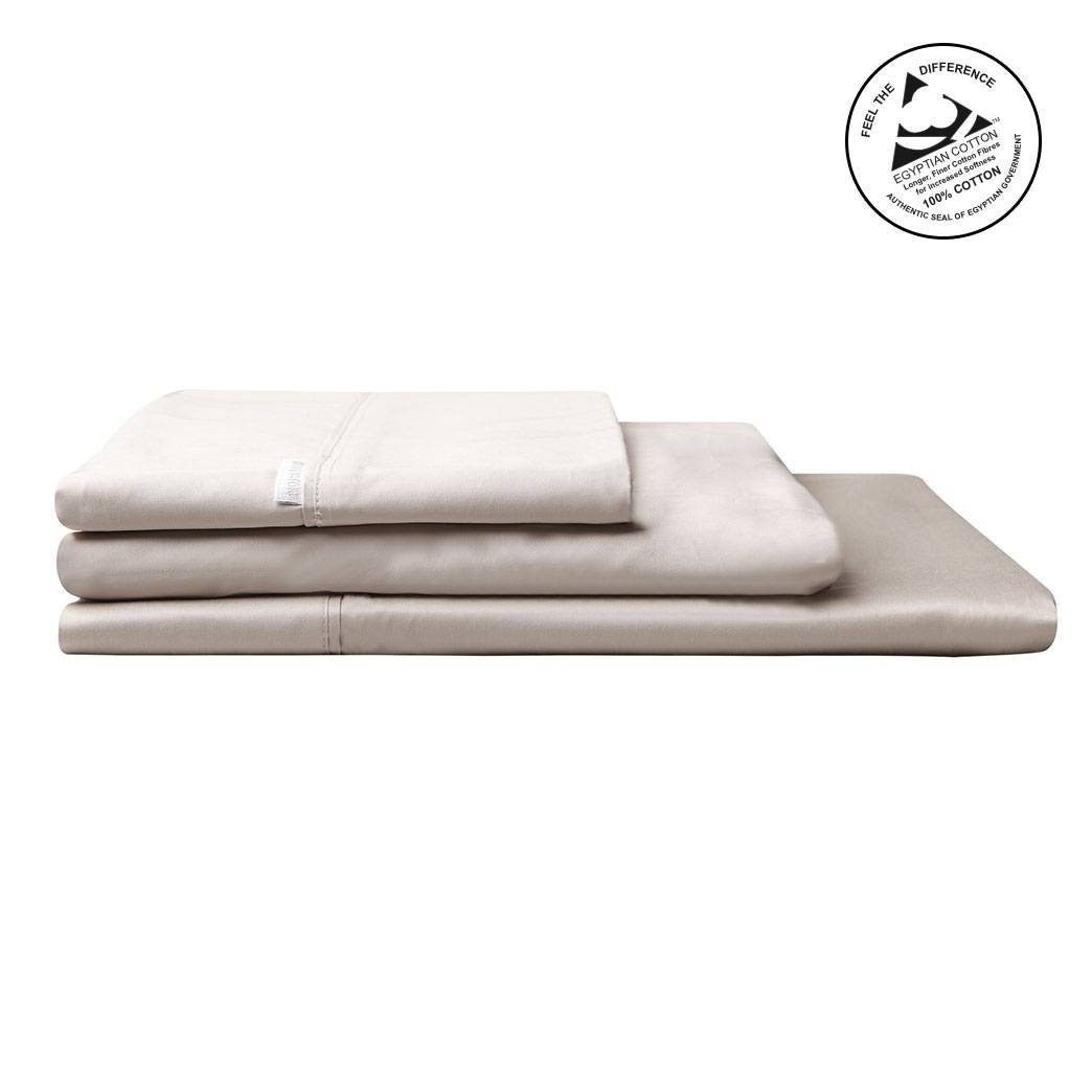 400TC LINEN Egyptian Cotton Sheet Set by Logan & Mason