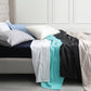 400TC Egyptian Cotton Sateen Pewter Individual Top Sheet or Fitted Sheet by Logan & Mason Platinum