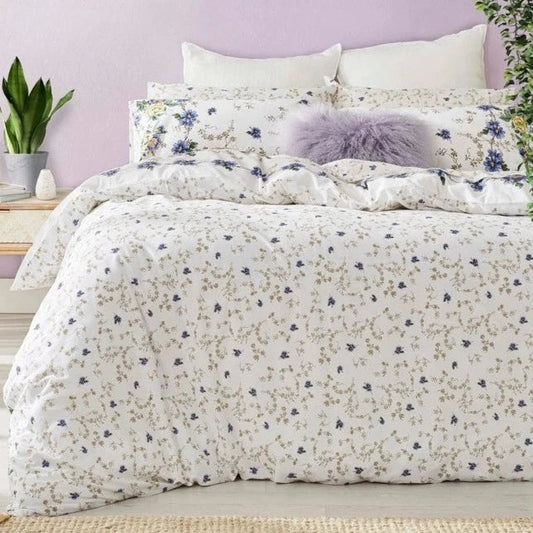 Lady Duchess Quilt Cover Set in Royal Blue by Royal Albert