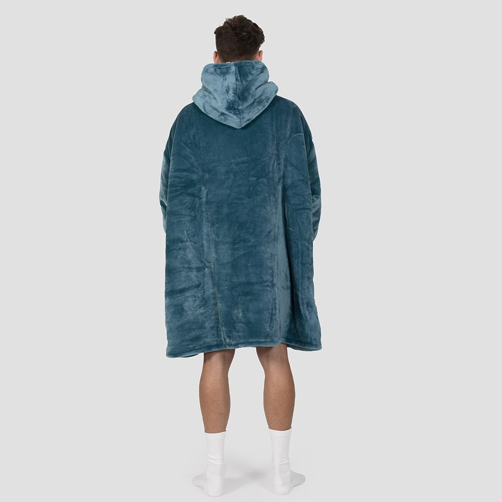 Hoodet Hooded Blanket Teal by Bambury