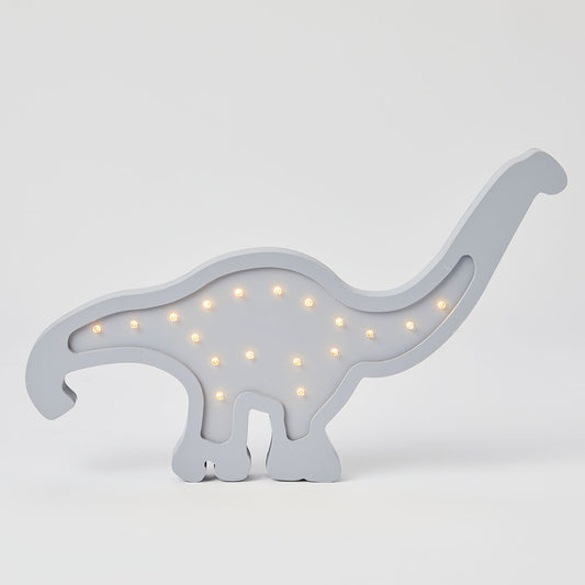 Brontosaurus Grey Wooden Light by Pilbeam Living