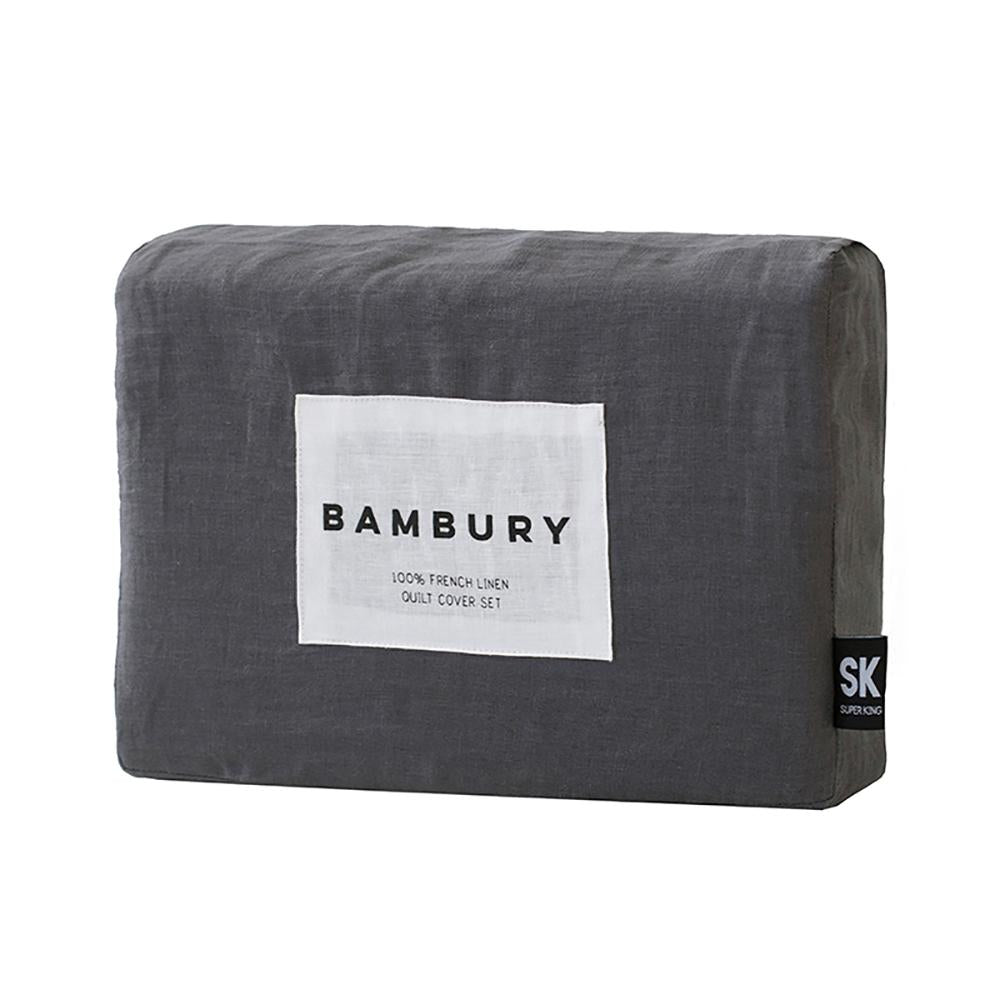 French Linen Quilt Cover Set by Bambury