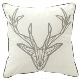 Caribou Square Filled  Cushion 43 x 43cm by Bianca