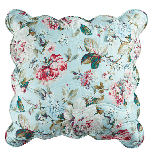 Charlene Blue Square Filled Cushion 43 x 43cm by Bianca