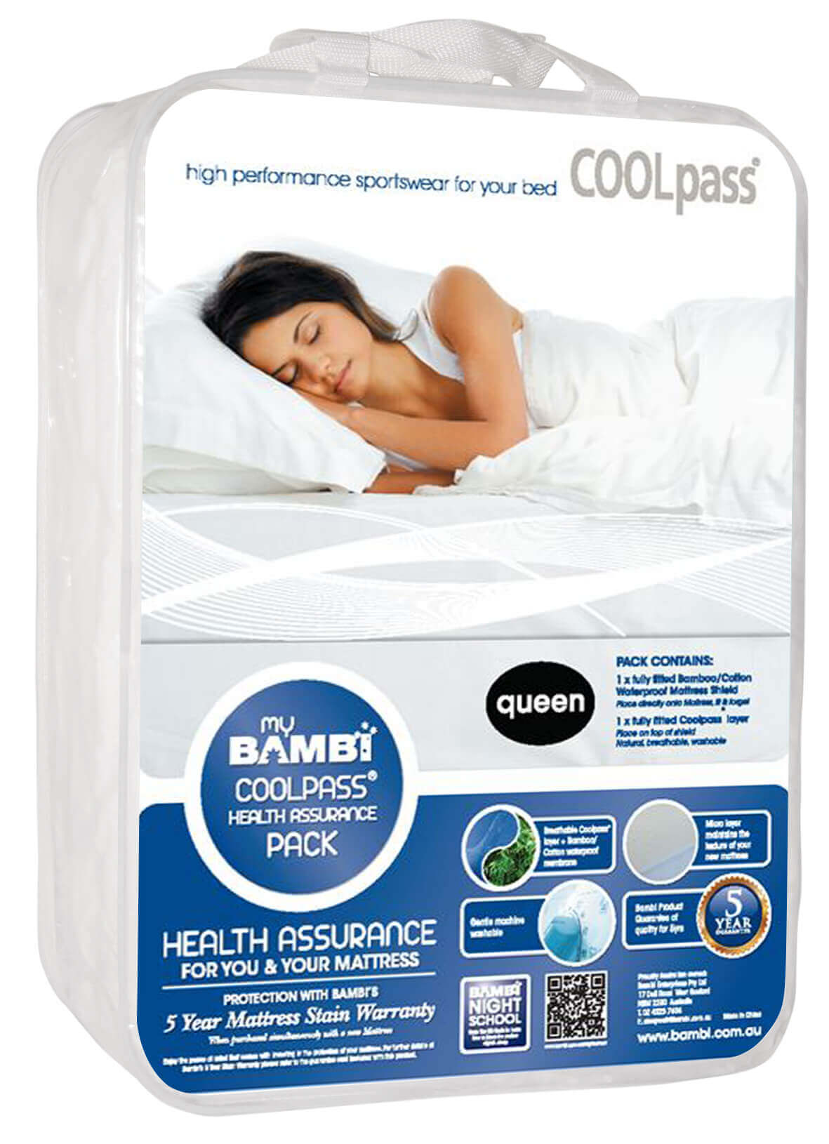 Health Assurance -Coolpass Mattress Protector Pack by Bambi