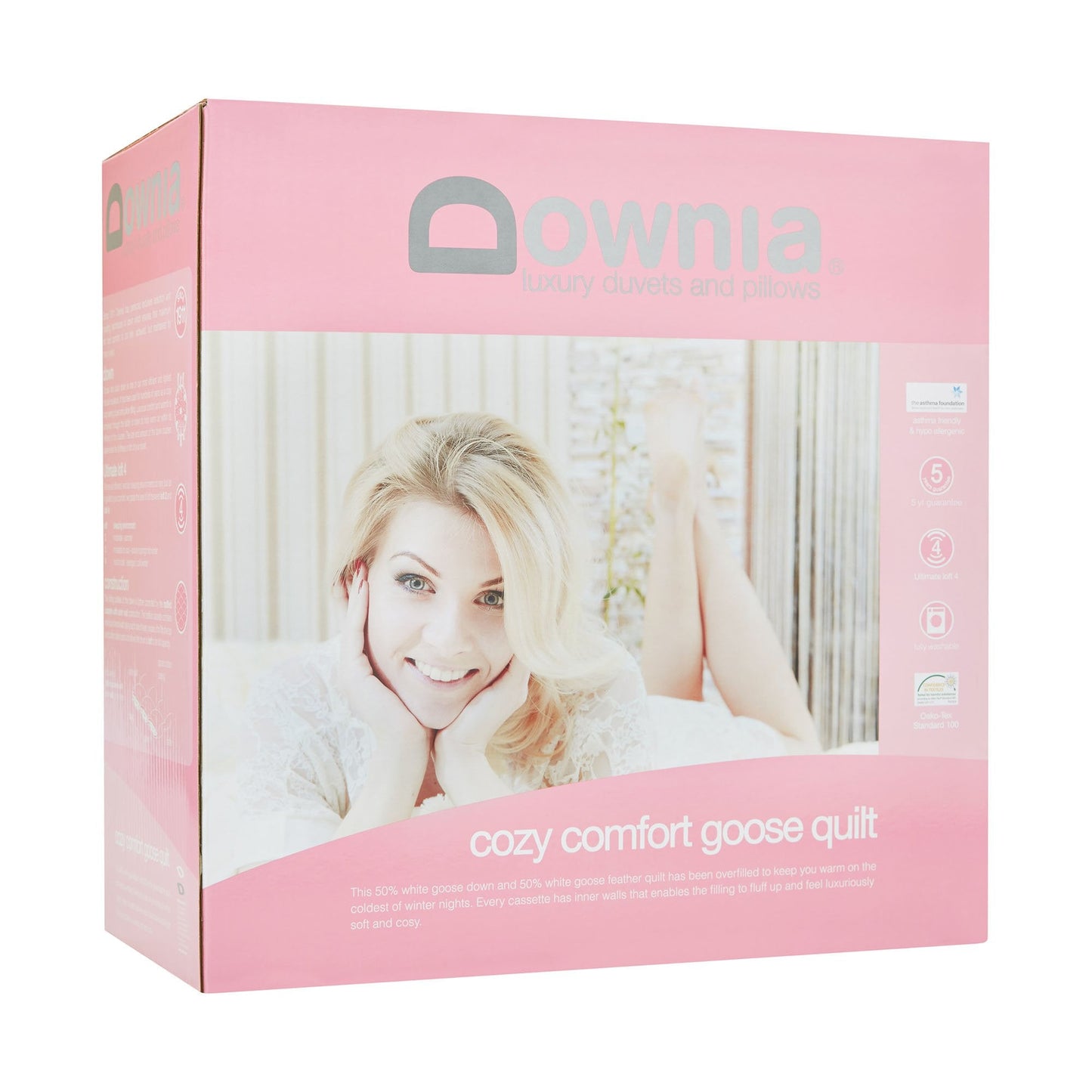 COZY COMFORT white goose down & feather quilt by Downia