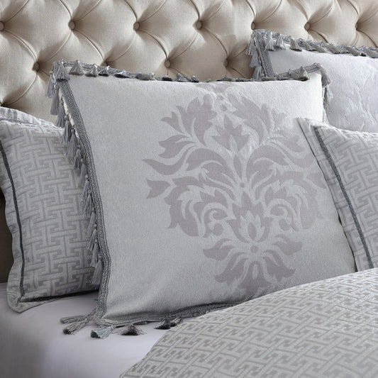 Orion Silver Square Cushion by Davinci