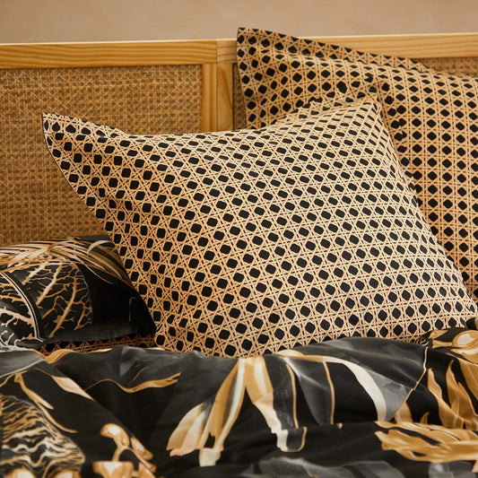 Danton Black Quilt Cover Set by Logan & Mason