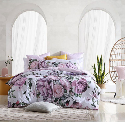Elodie Blush Quilt Cover Set by Logan & Mason