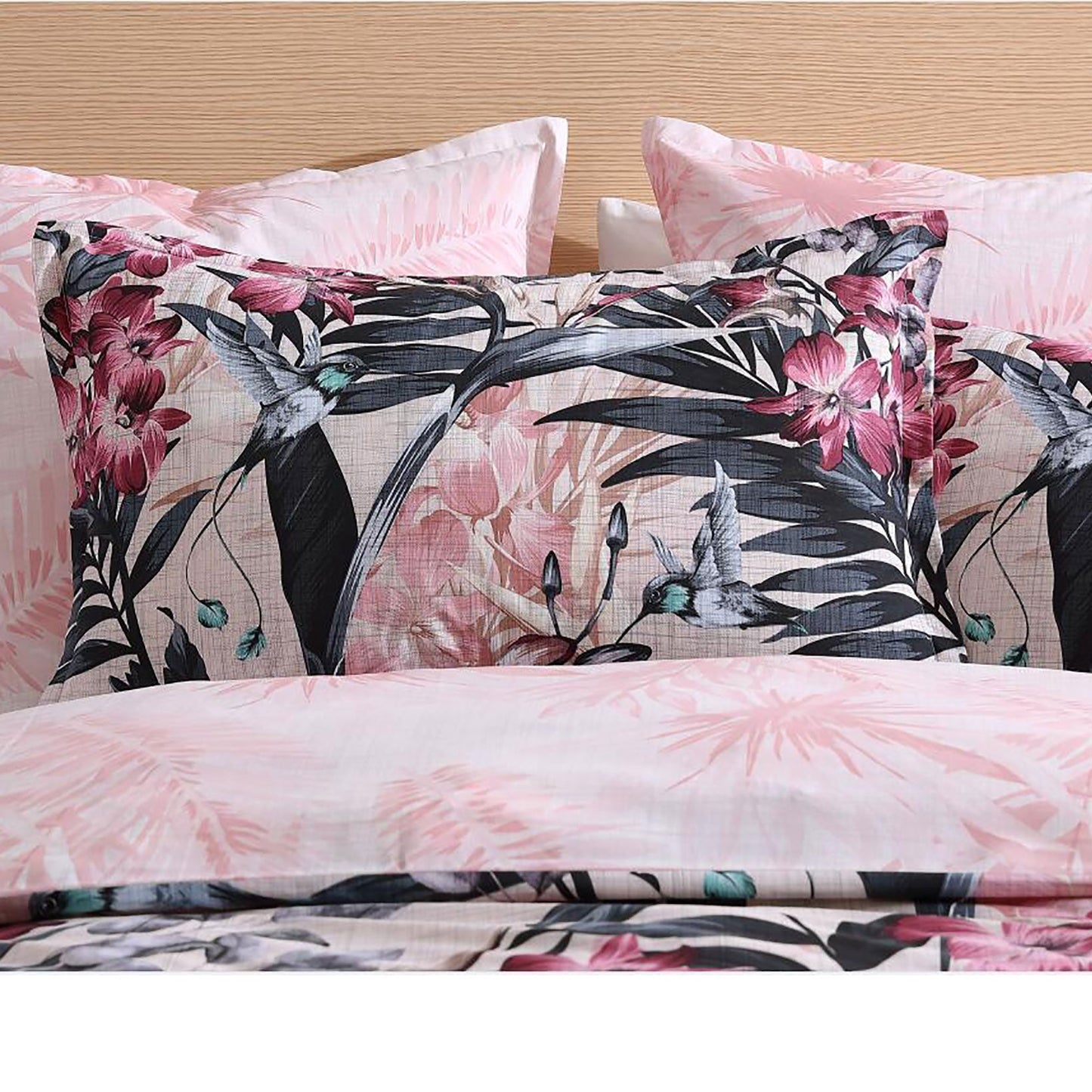 Hummingbird Blush Quilt Cover Set By Logan and Mason