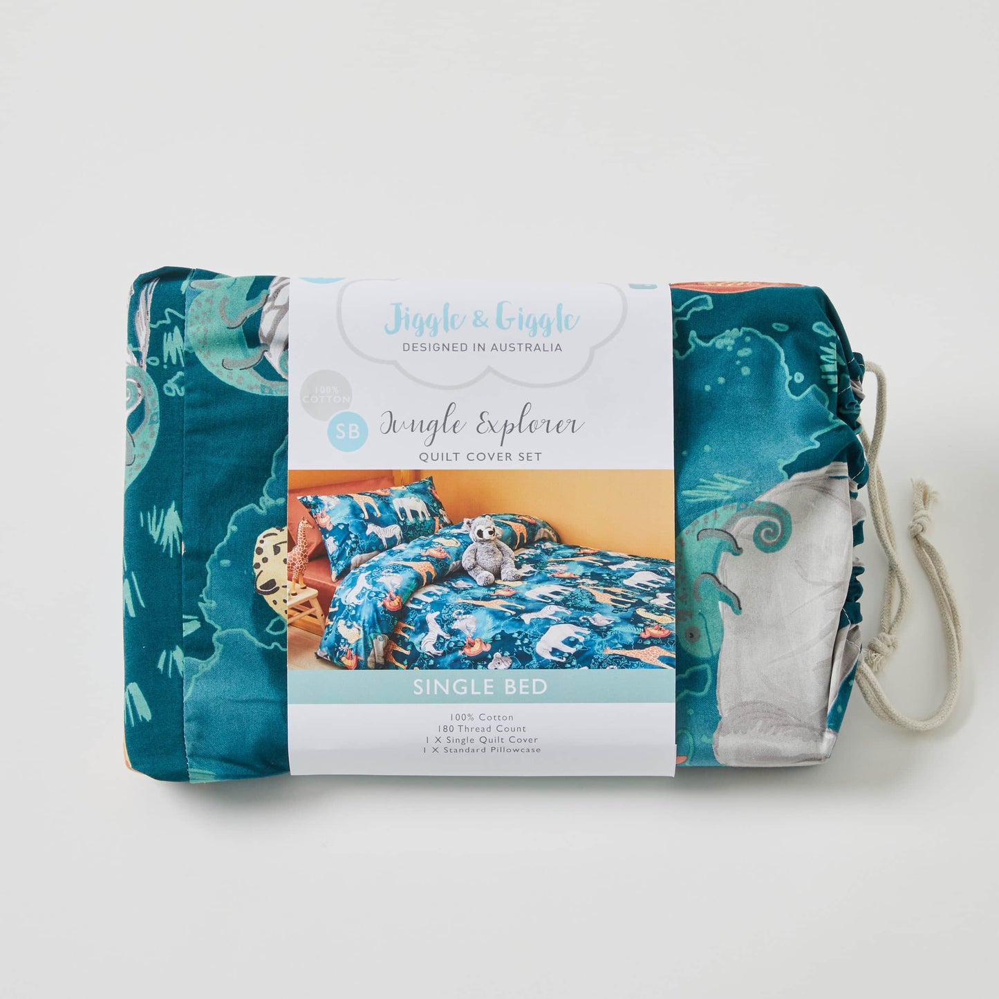 Jungle Explorer Quilt Cover Set by Jiggle & Giggle