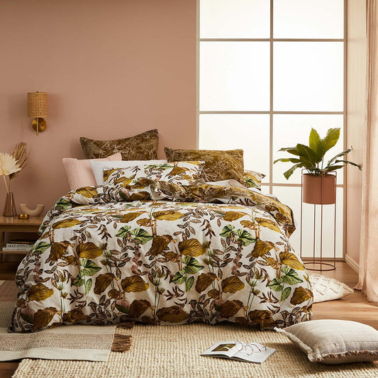 Juno White Quilt Cover Set by Logan & Mason
