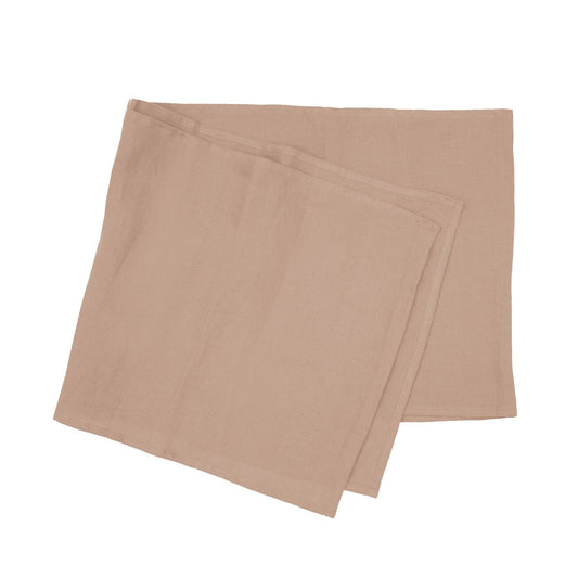 Linen Table Runner 35x180cm Tea Rose by Bambury