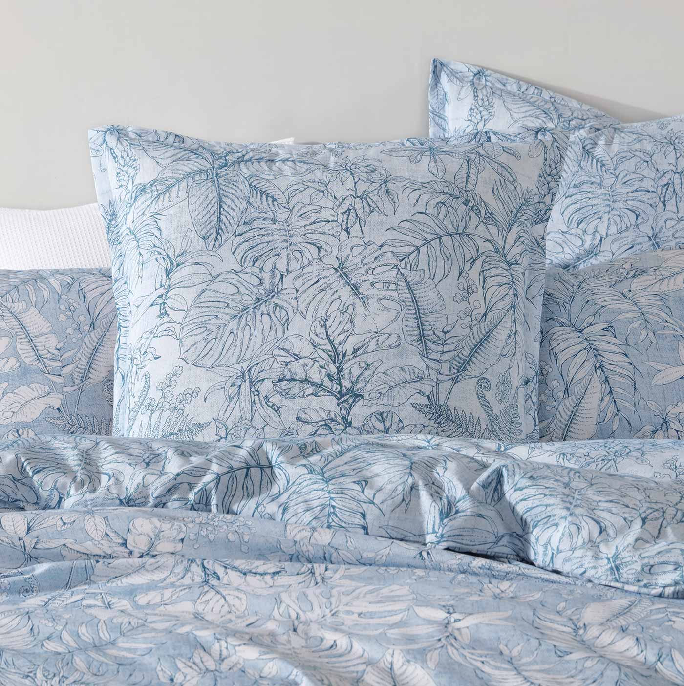 Laka Denim Quilt Cover Set by Logan & Mason