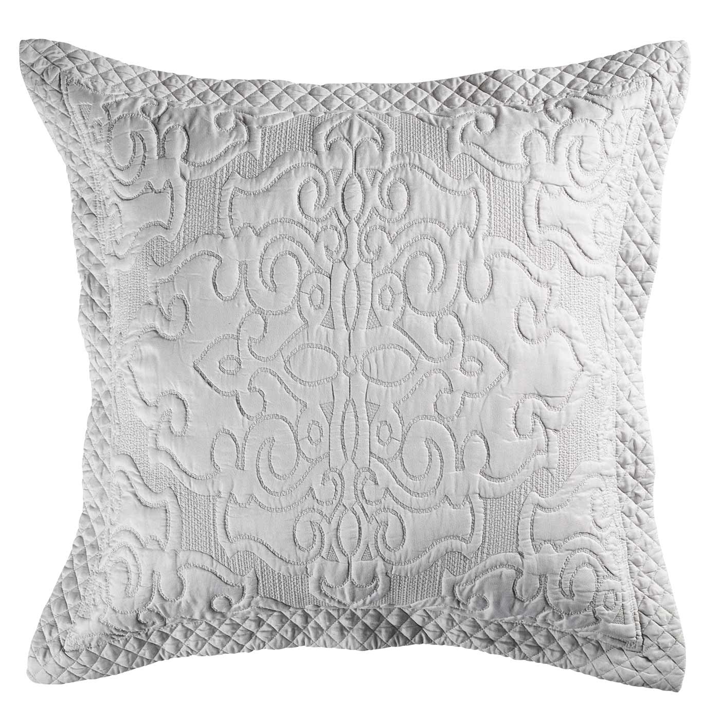 Laurent Silver European Pillowcase By Bianca