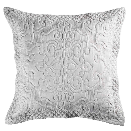Laurent Silver European Pillowcase By Bianca
