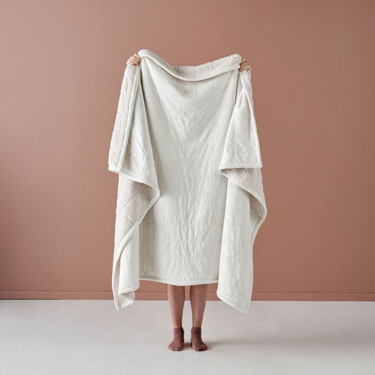 Bray Ivory Throw Rug by Linen House