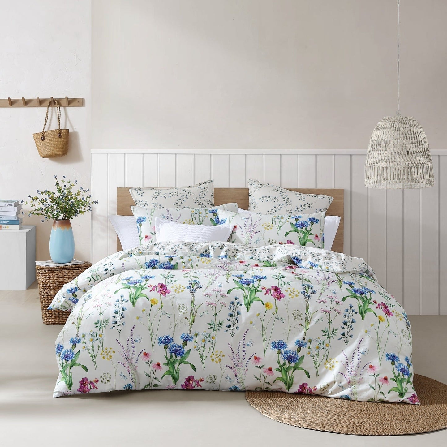 Floriana Ivory Quilt Cover Set by Logan and Mason