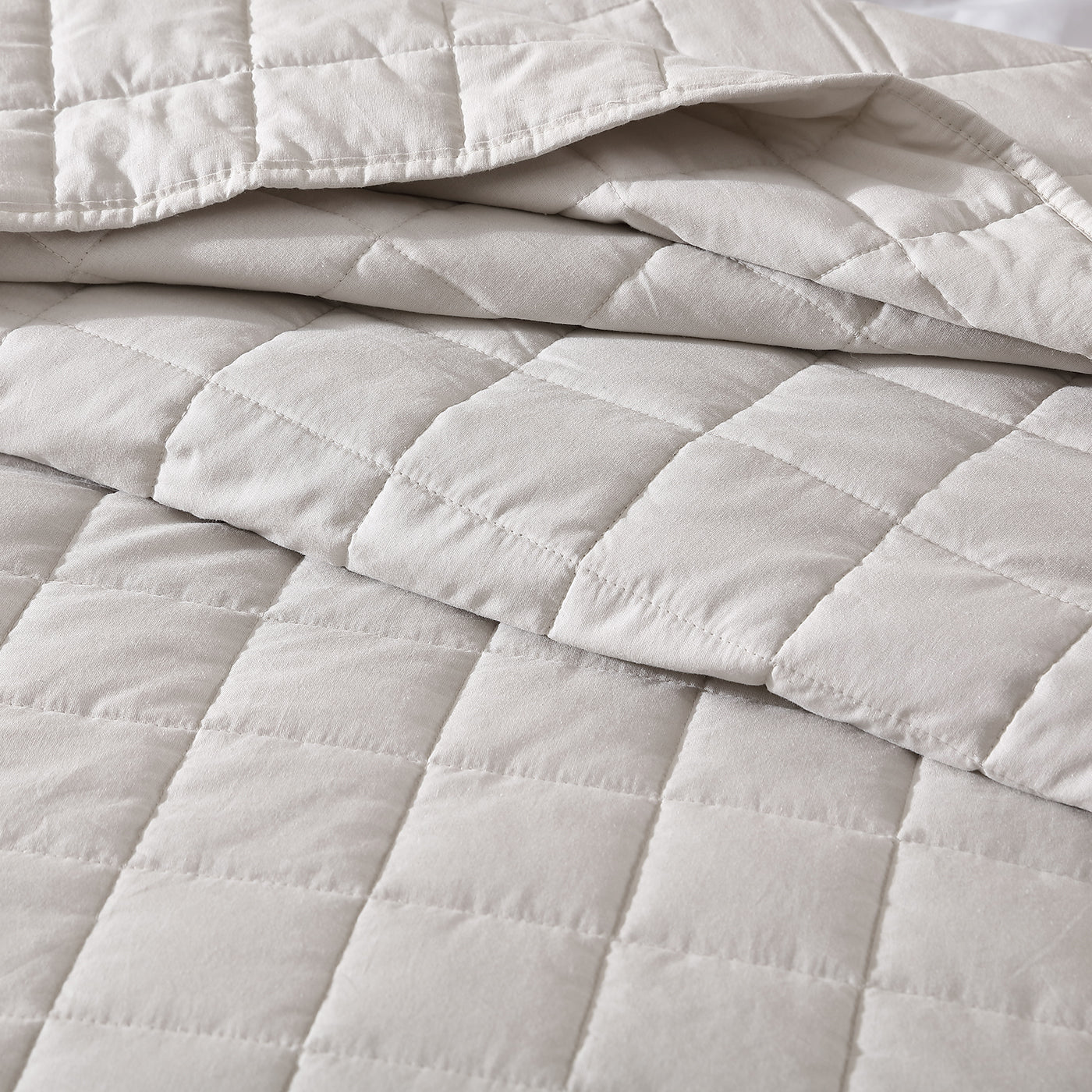 Rhodes Silver Coverlet Single Bed/Double Bed by Logan & Mason