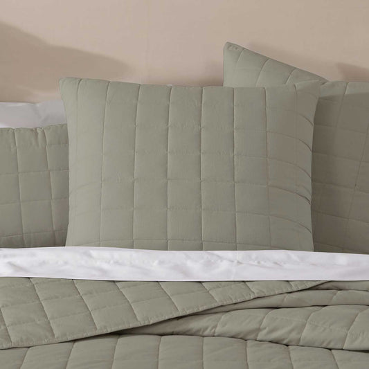 Rhodes Moss Square Cushion by Logan & Mason