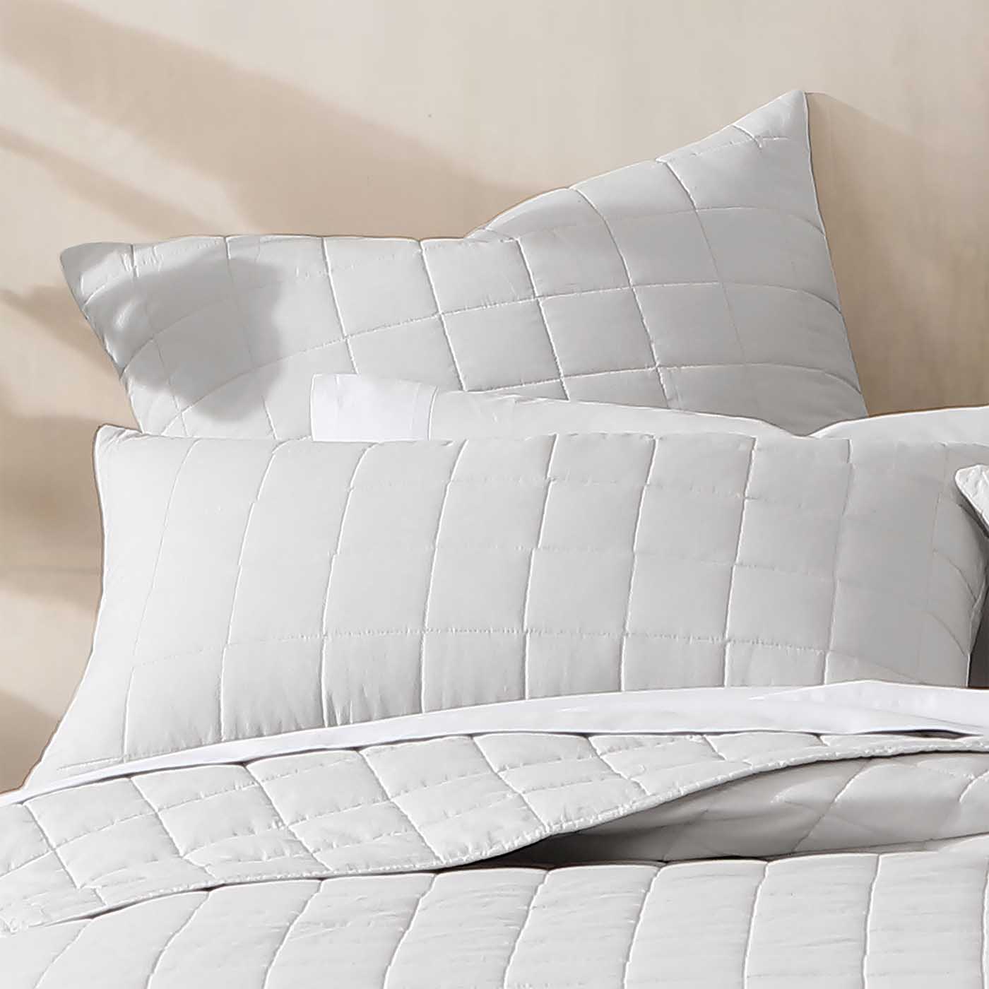 Rhodes Silver Pillowcase Sham by Logan & Mason