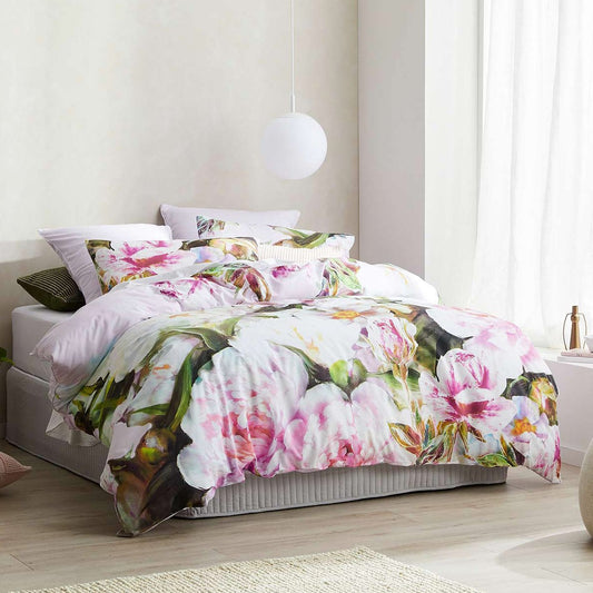 Addie Pink Quilt Cover Set by Logan & Mason