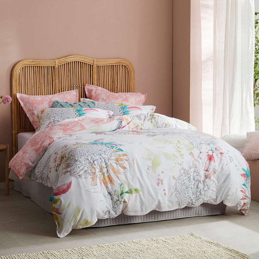 Lowanna White Quilt Cover Set by Logan & Mason