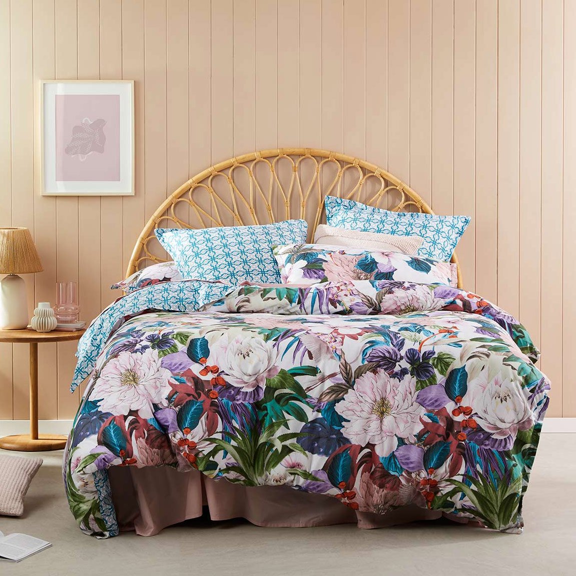 Sedona Olive Quilt Cover Set by Logan & Mason