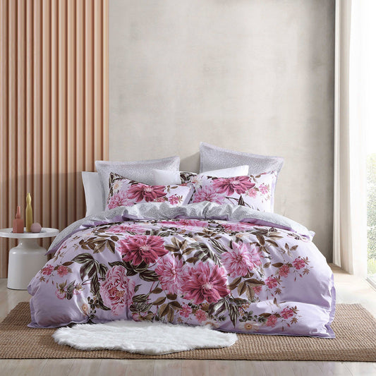 Maeve Lilac Quilt Cover Set by Logan & Mason