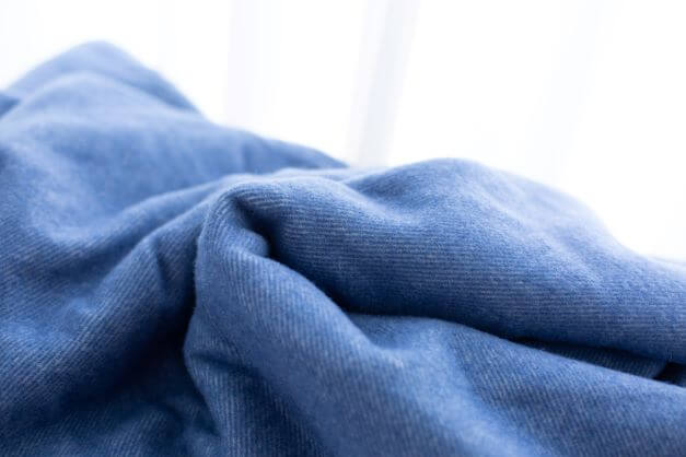 Australian Made Wool Twill Navy Blankets by Bambi